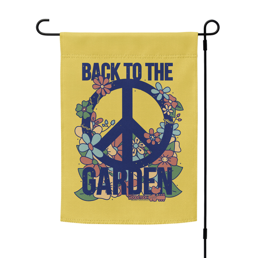 Back to the Garden Floral Garden Flag
