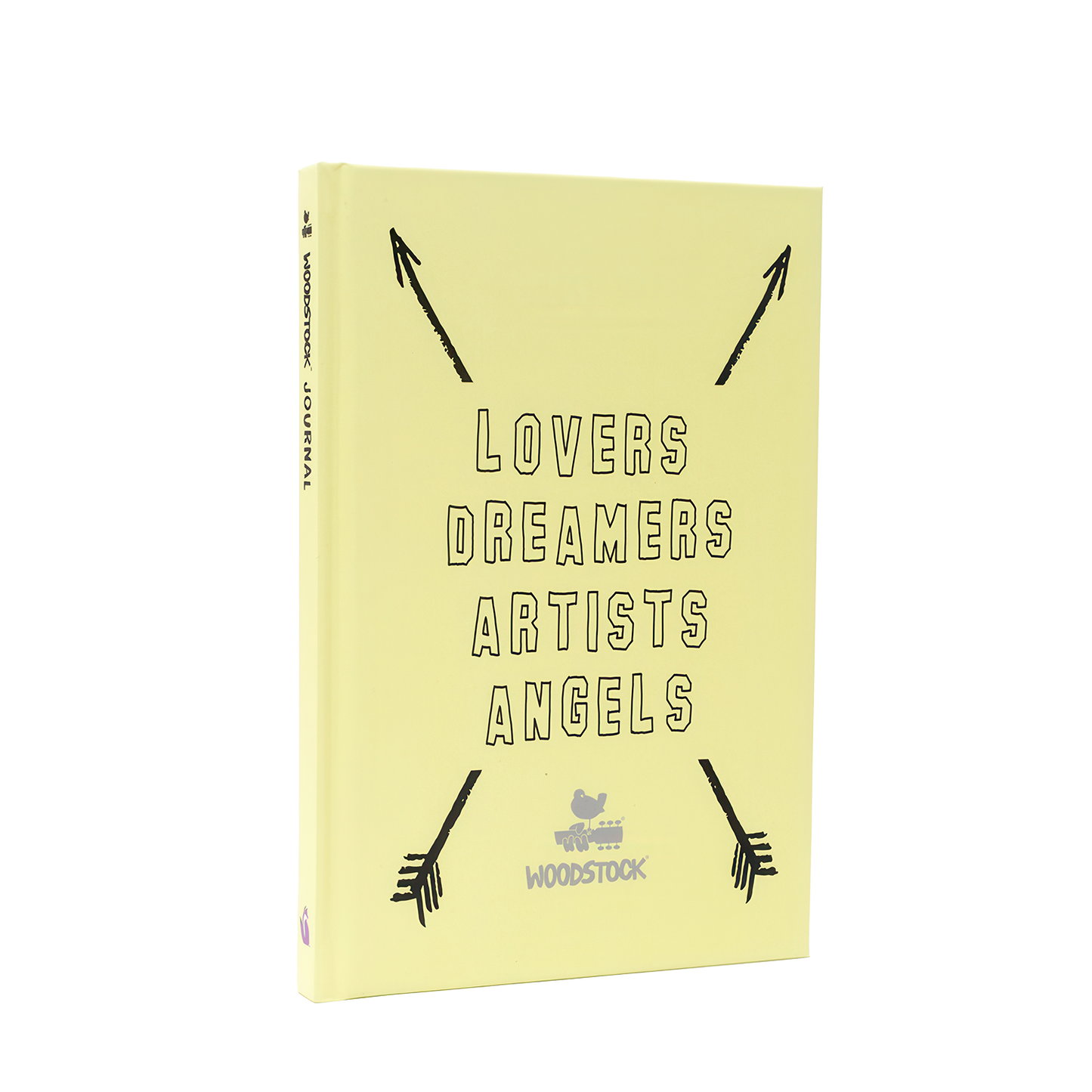 Lovers Dreamers Artists Angels Woodstock Green Notebook