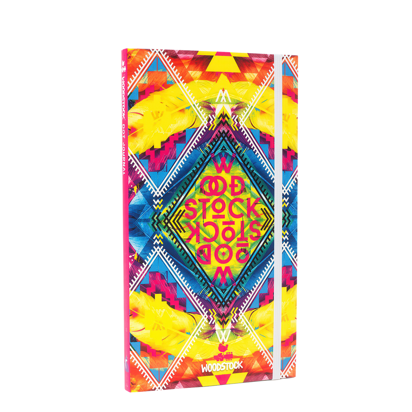 Woodstock Diamonds Yellow Feather Dot Journal