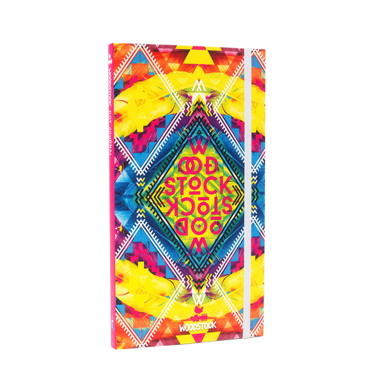 Woodstock Diamonds Yellow Feather Dot Journal