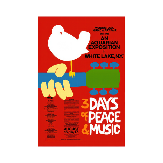 Woodstock Flyer Poster