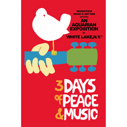 Woodstock Classic 3"x4.5" Sticker
