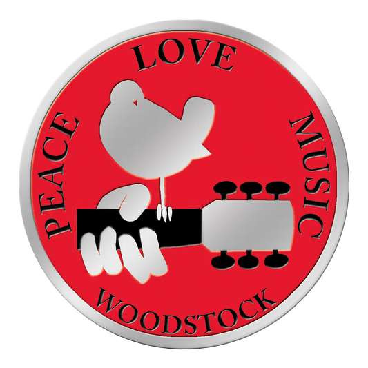 Woodstock 1.125" Round Metal Sticker