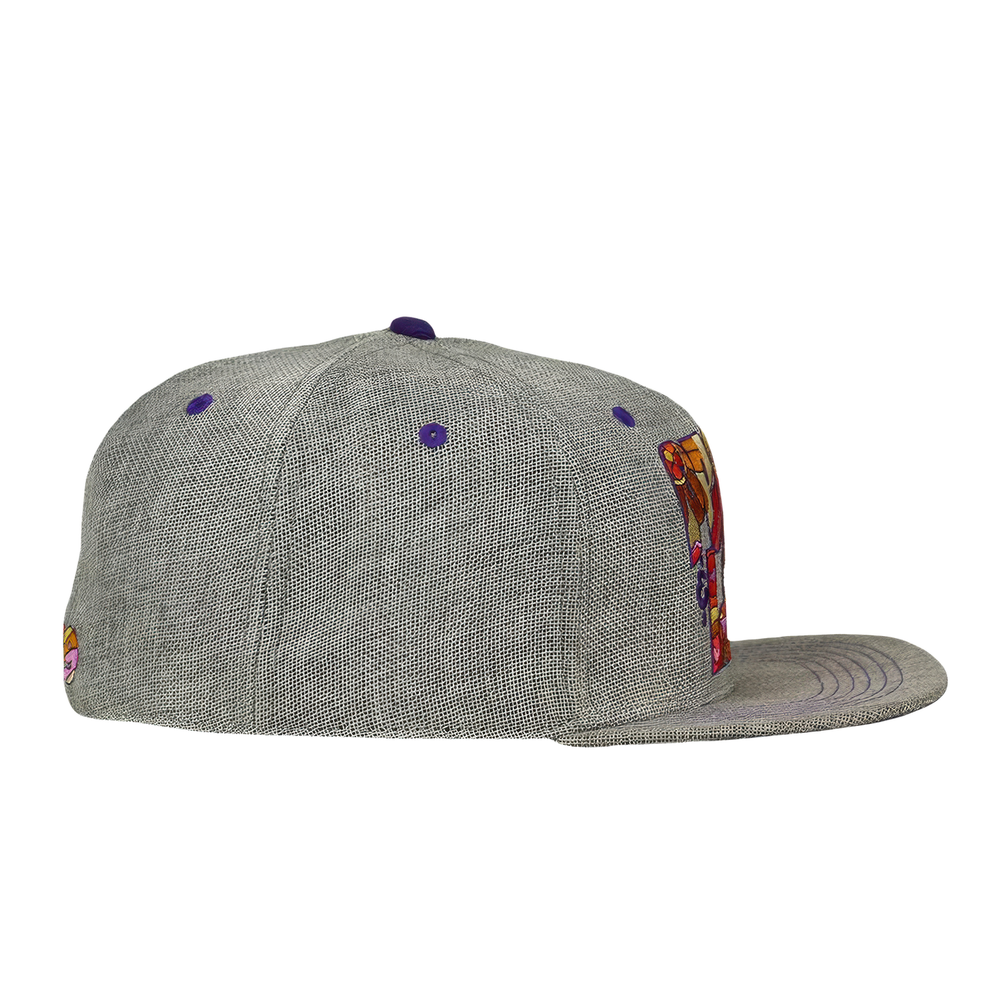 Woodstock Peace Love Grey Fitted Hat