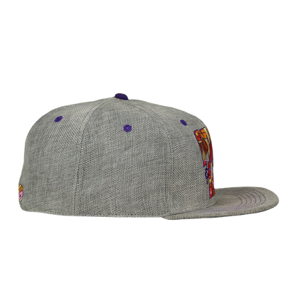 Woodstock Peace Love Grey Fitted Hat