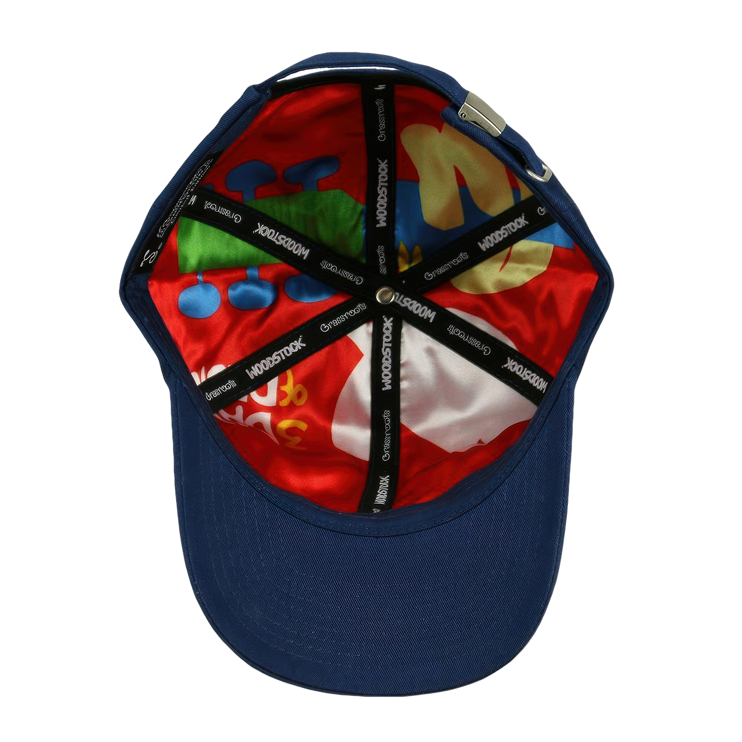 Woodstock Flag Navy Adjustable Hat