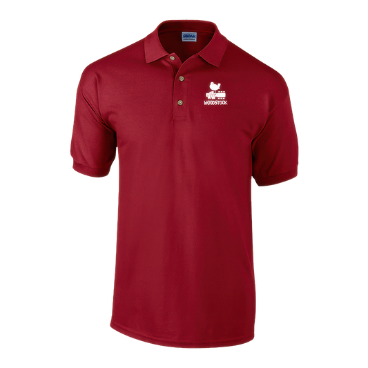 Woodstock Bird & Guitar Logo Polo Shirt