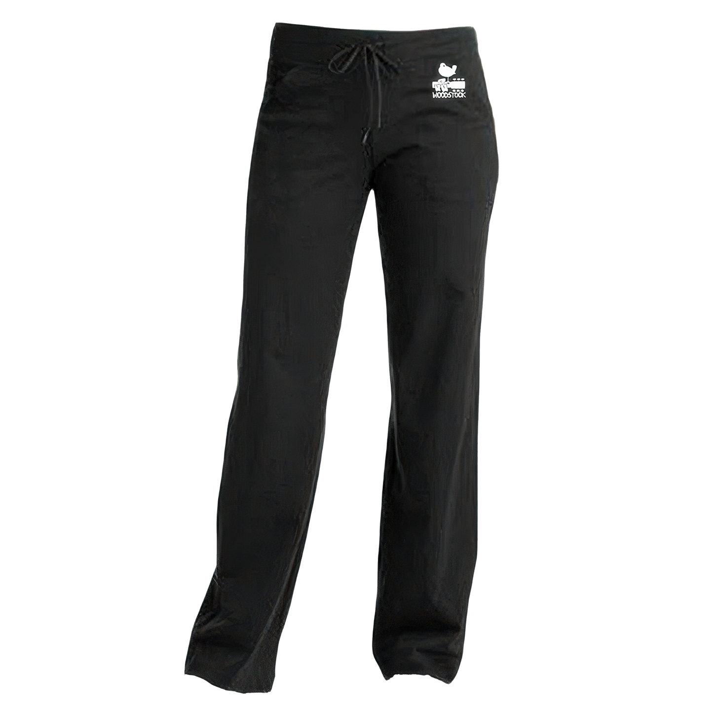 Women's White Logo Yoga Pants