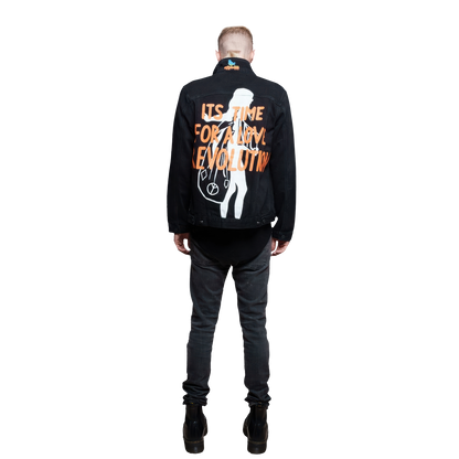 Woodstock Hand Painted Men's Denim Jacket