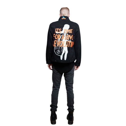 Woodstock Hand Painted Men's Denim Jacket