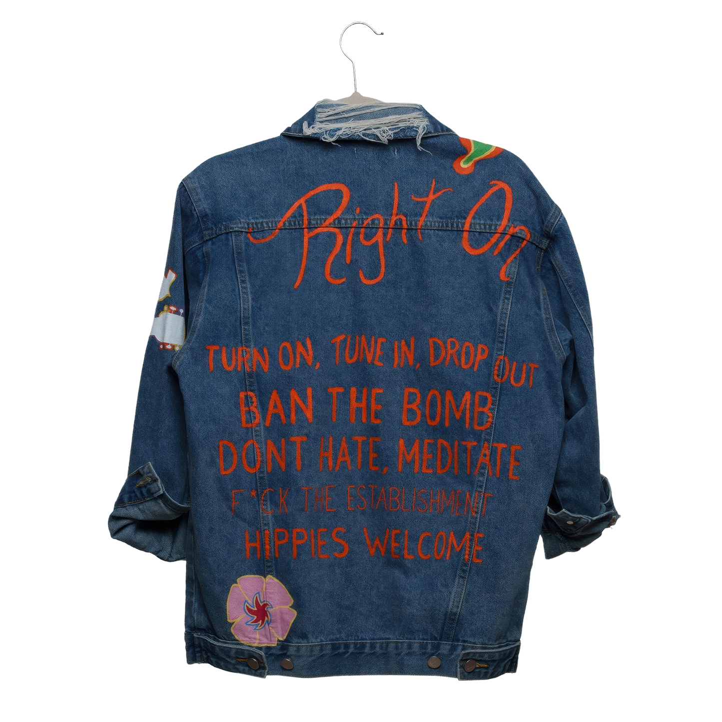 Woodstock Hand Painted Women's Denim Jacket