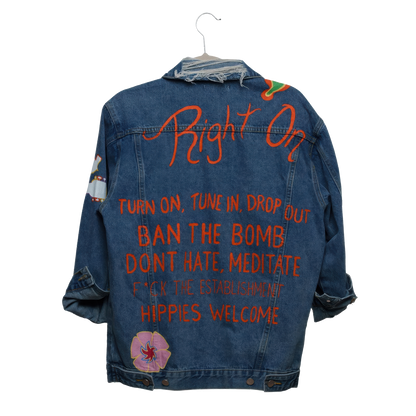 Woodstock Hand Painted Women's Denim Jacket