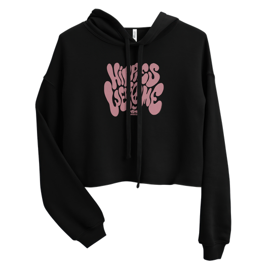 Hippies Welcome Cropped Hoodie