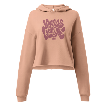 Hippies Welcome Cropped Hoodie