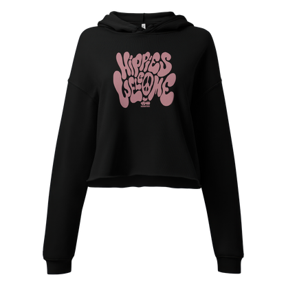 Hippies Welcome Cropped Hoodie