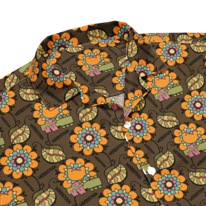 Retro Bloom Button Down