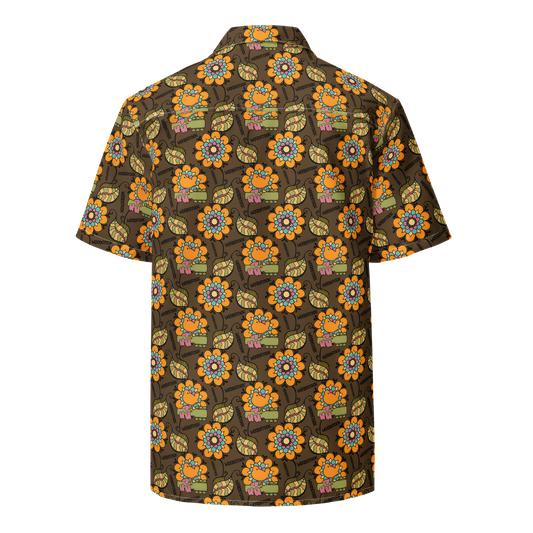 Retro Bloom Button Down