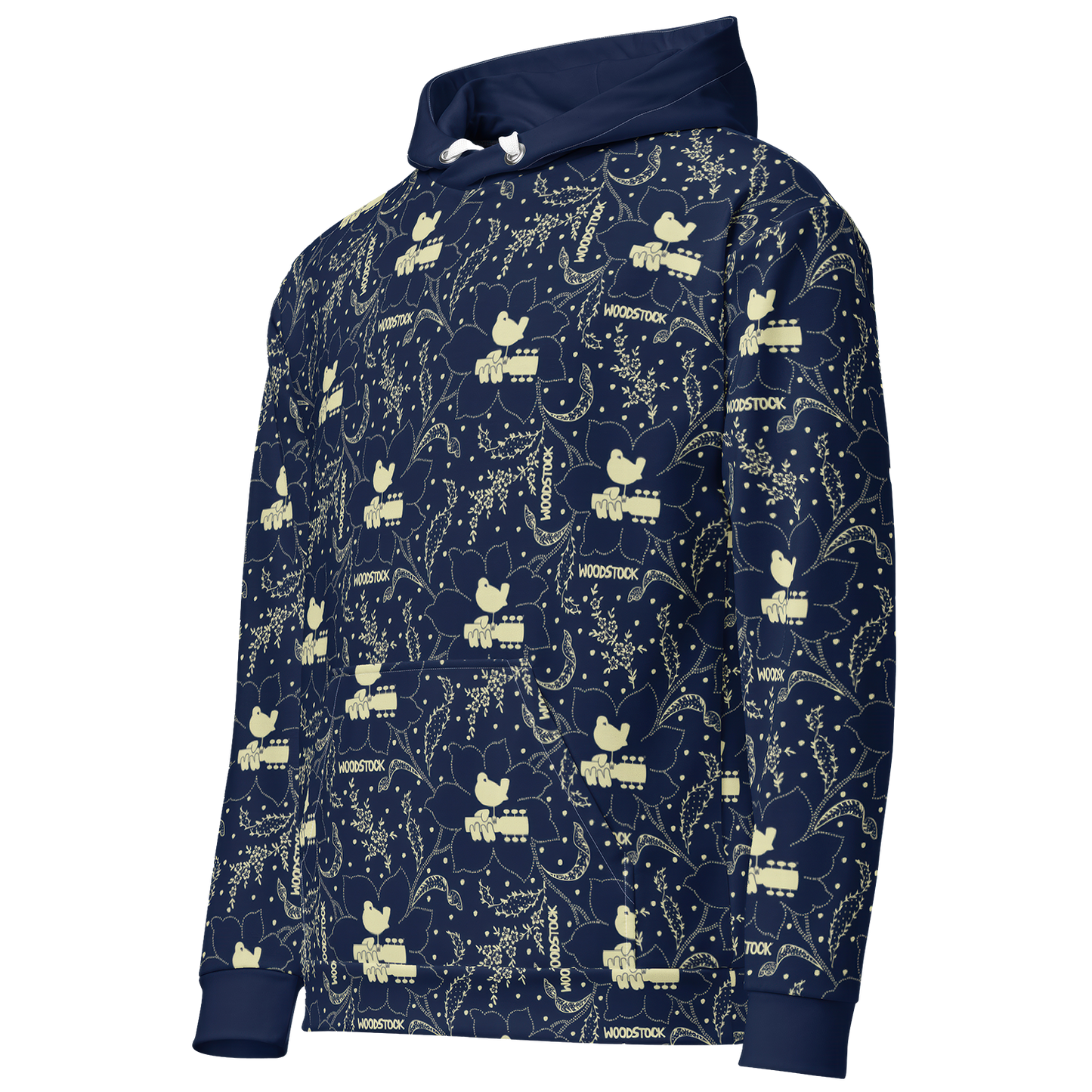 Woodstock Winter Flower Hoodie