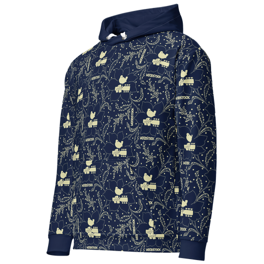 Woodstock Winter Flower Hoodie