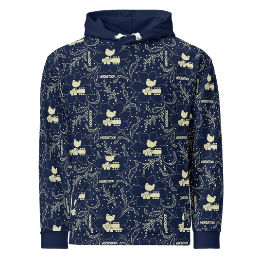 Woodstock Winter Flower Hoodie