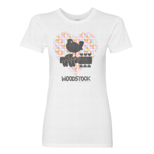 Women's Pastel Paisley Heart T-Shirt