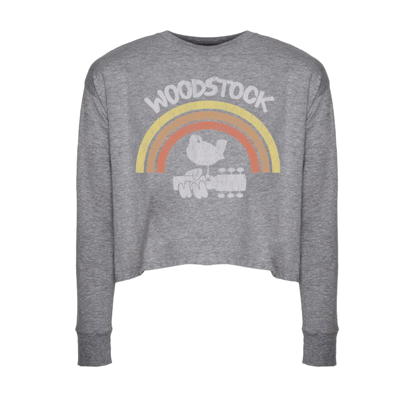 Rainbow Long Sleeve Crop Top