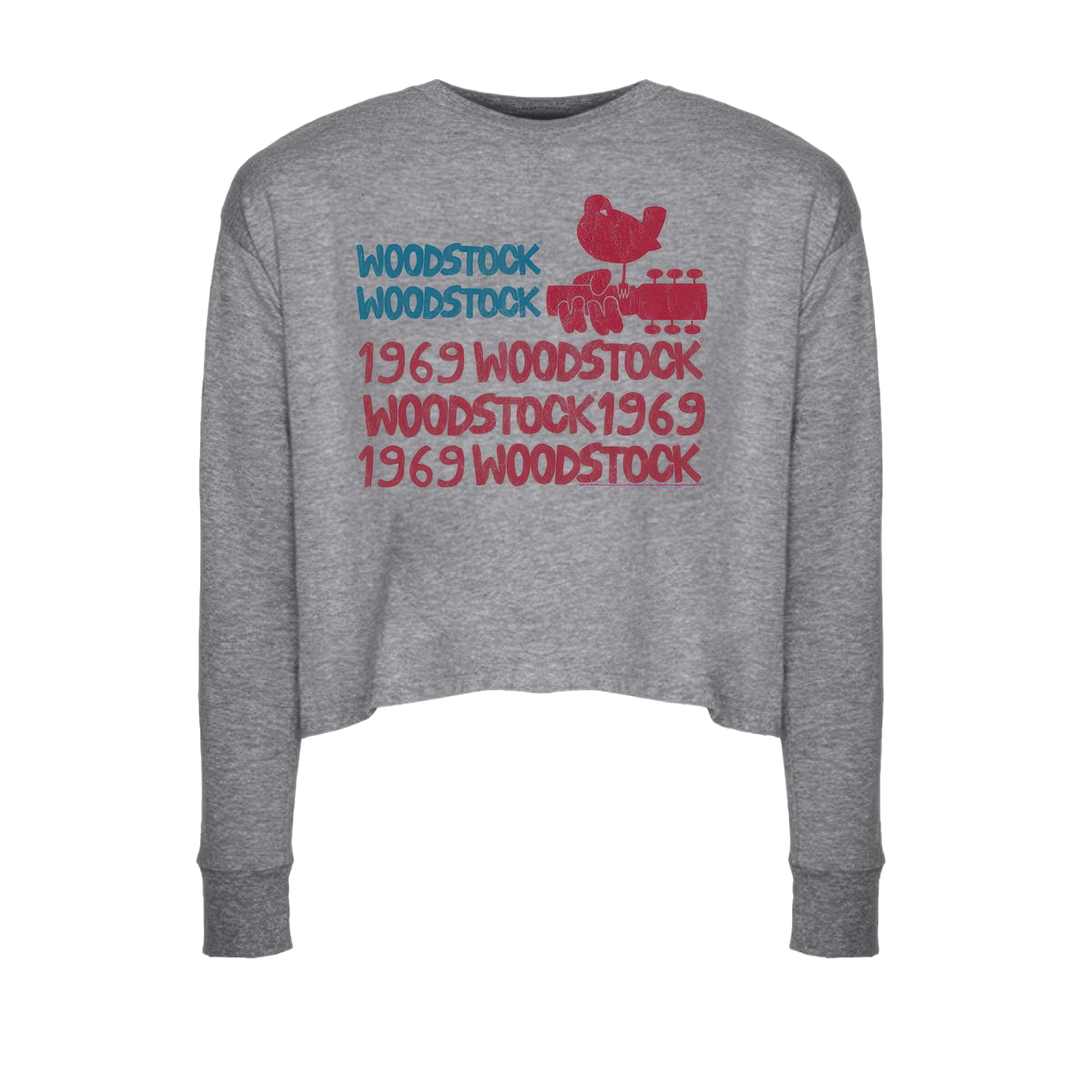 1969 Woodstock Long Sleeve Crop Top