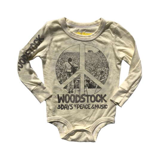 Woodstock Peace Sign Unisex Longsleeve Onesie