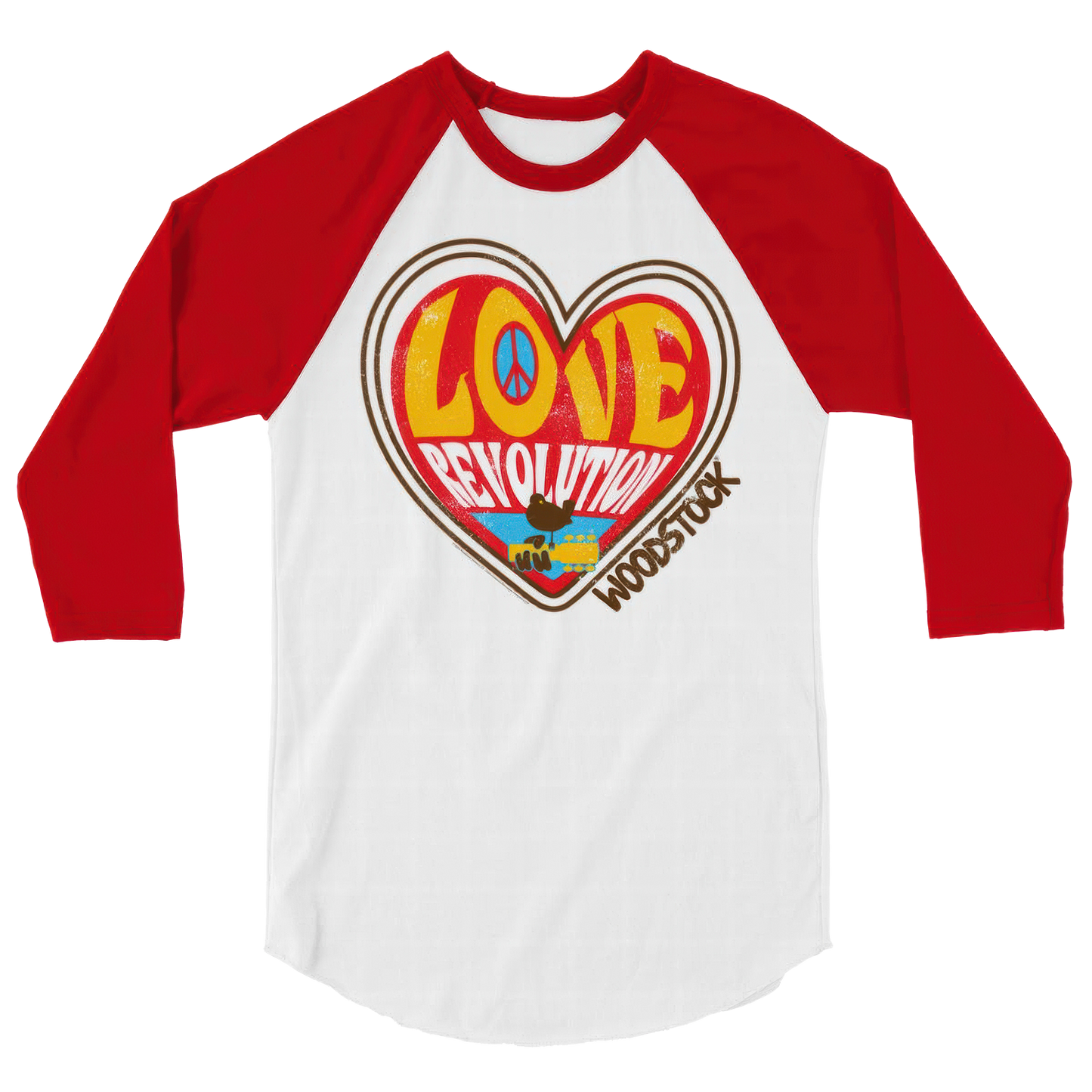 Love Revolution Heart Baseball Tee