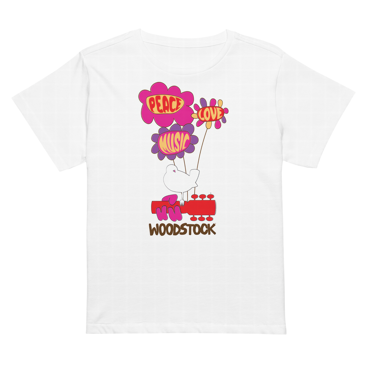 Peace Love Music Woodstock Women's T-Shirt