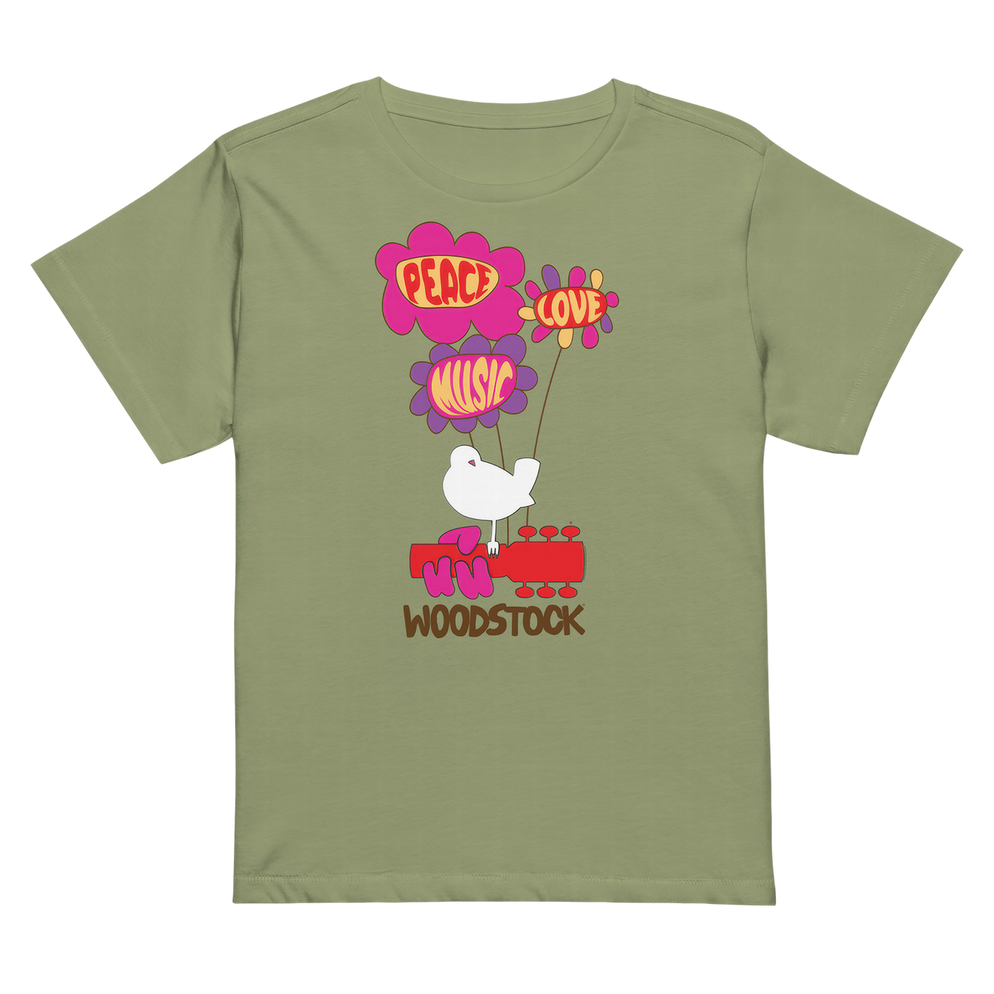 Peace Love Music Woodstock Women's T-Shirt