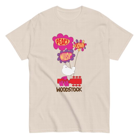 Peace Love Music Woodstock T-Shirt