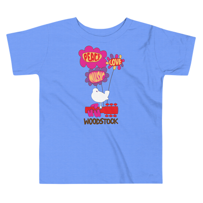 Peace Love Music Woodstock Toddler T-Shirt