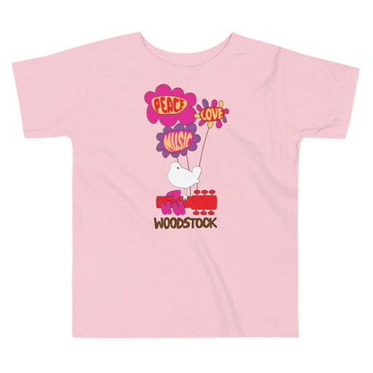 Peace Love Music Woodstock Toddler T-Shirt