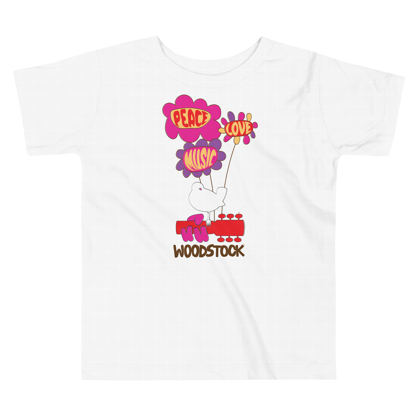Peace Love Music Woodstock Toddler T-Shirt