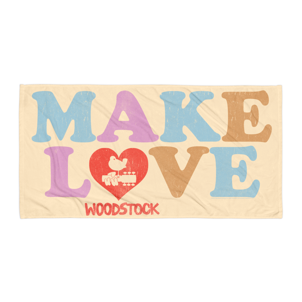 Make Love Beach Towel