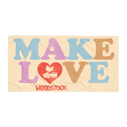 Make Love Beach Towel